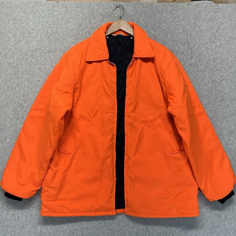 Black‎ Sheep Shoellkopf Products Blaze Orange Hunting Jacket Mens 2XL Quilted